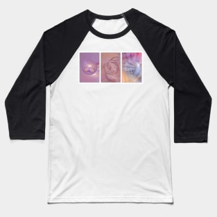 Pink, Marble World Baseball T-Shirt